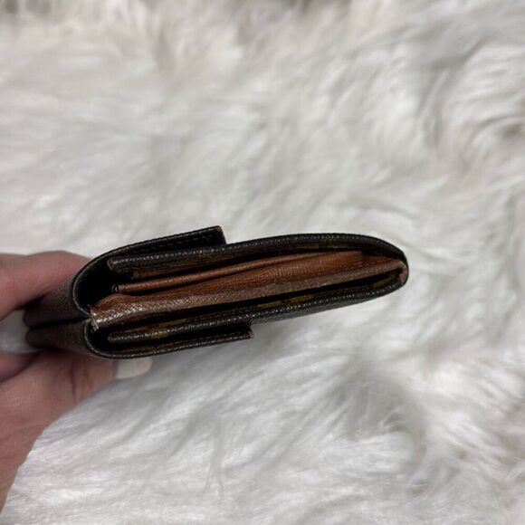 Louis Vuitton Authentic VTG Monogram Portomone Bier Cult Credit Trifold Wallet - Picture 8 of 12